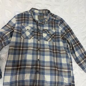 Royal Robbins Blue & Brown Plaid Button-Down Shirt
